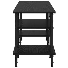 vidaXL TV Cabinet Black Oak 102 x 35 x 45.5 cm 6