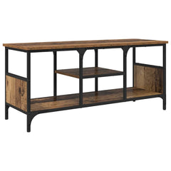 vidaXL TV Cabinet Old Wood 100 x 35 x 45 cm Engineered Wood and Iron 2