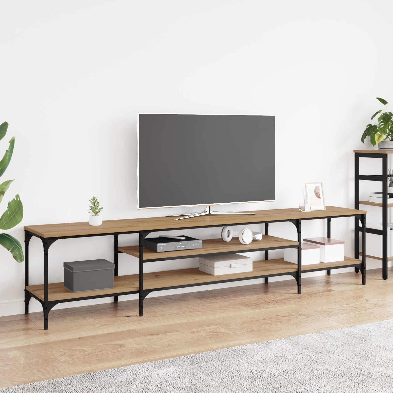vidaXL TV Cabinet 201 x 35 x 45 cm Artisan Oak 1
