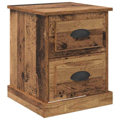 vidaXL Bedside Cabinet Old Wood 39 x 39 x 47.5 cm Engineered Wood 2