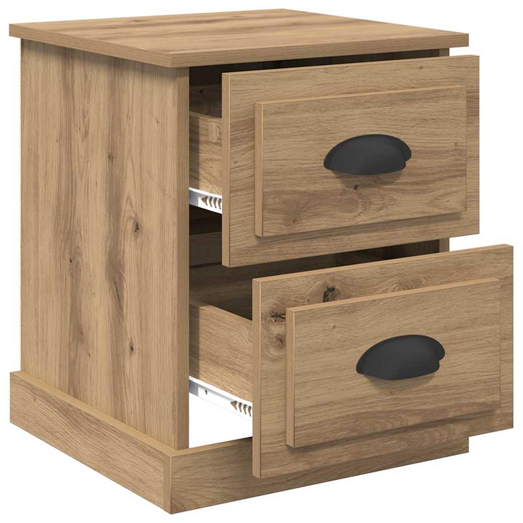 vidaXL Bedside Cabinet Artisan Oak 39 x 39 x 47.5 cm Engineered Wood 5