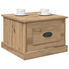 vidaXL Coffee Table Artisan Oak 50 x 50 x 35 cm Engineered Wood 3