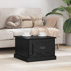 vidaXL Coffee Table Black Oak 50 x 50 x 35 cm Engineered Wood 1