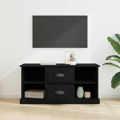 vidaXL TV Cabinet 99.5 x 35.5 x 48 cm Black Oak Engineered Wood 4