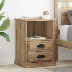 vidaXL Bedside Cabinet 2 pcs Artisan Oak 36 x 43 x 60 cm 1