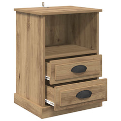 vidaXL Bedside Cabinet 2 pcs Artisan Oak 36 x 43 x 60 cm 5