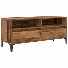 vidaXL TV Cabinet with Drawer Old Wood 100 x 34.5 x 44.5 cm 2