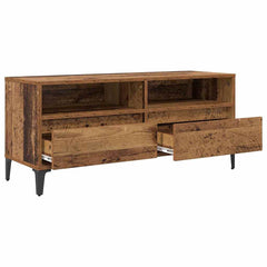 vidaXL TV Cabinet with Drawer Old Wood 100 x 34.5 x 44.5 cm 5