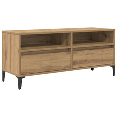 vidaXL TV Cabinet 100 x 34.5 x 44.5 cm Artisan Oak 2