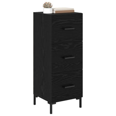 vidaXL Sideboard Black Oak 34.5 x 34 x 90 cm Engineered Wood 3