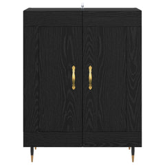 vidaXL Sideboard Black Oak 69.5 x 34 x 90 cm Engineered Wood 6