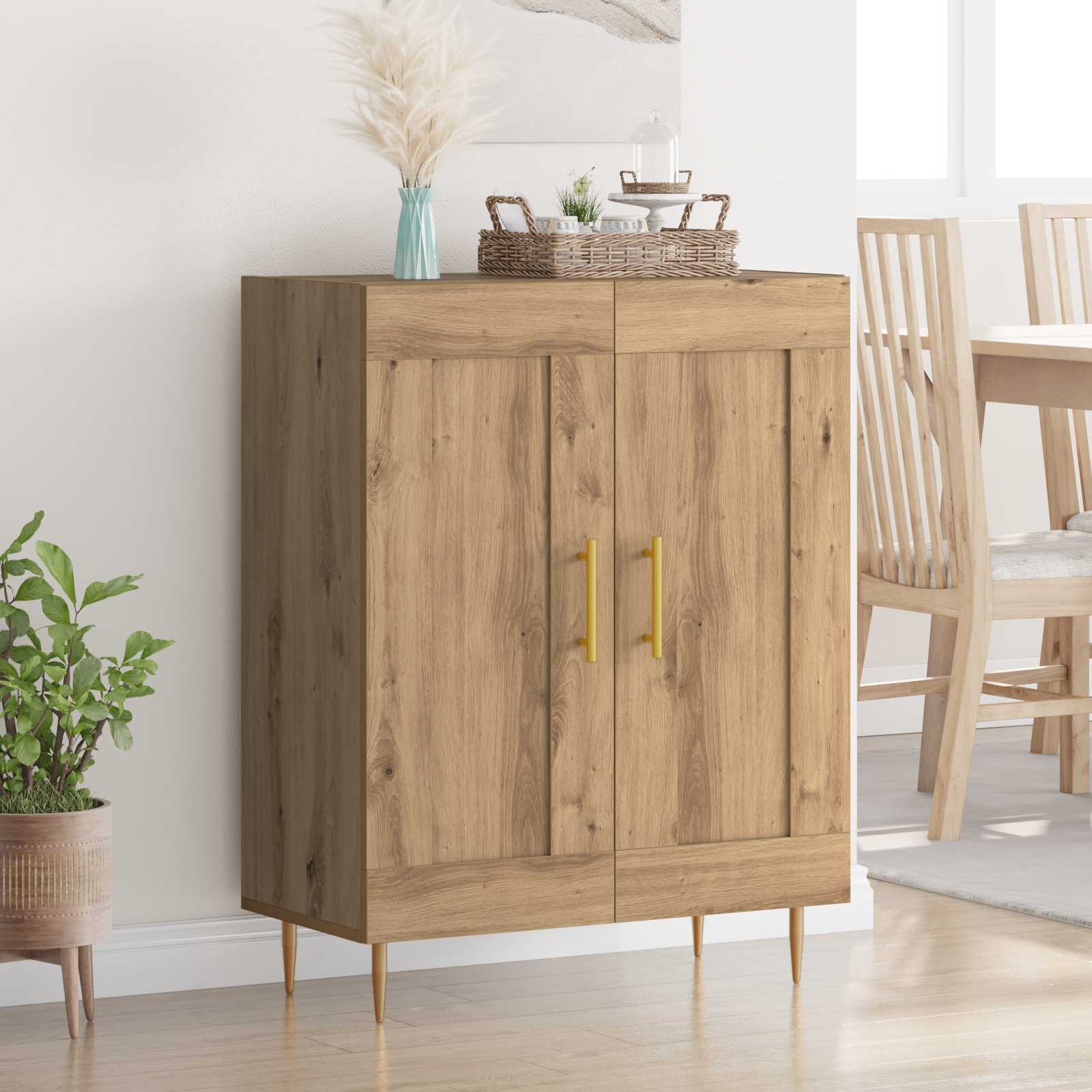 vidaXL Sideboard Artisan Oak 69.5 x 34 x 90 cm 1