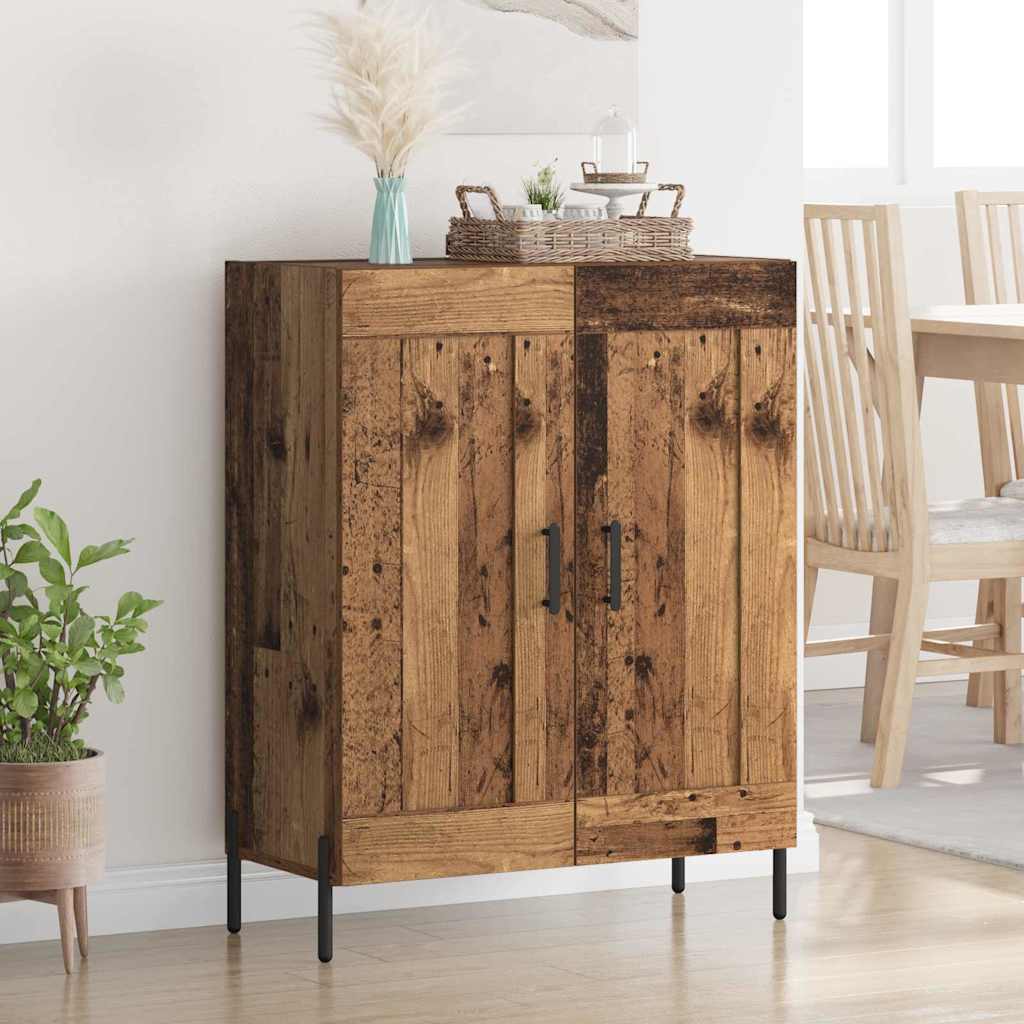vidaXL Sideboard Old Wood 69.5 x 34 x 90 cm Engineered Wood and Iron 1