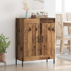 vidaXL Sideboard Old Wood 69.5 x 34 x 90 cm Engineered Wood and Iron 1