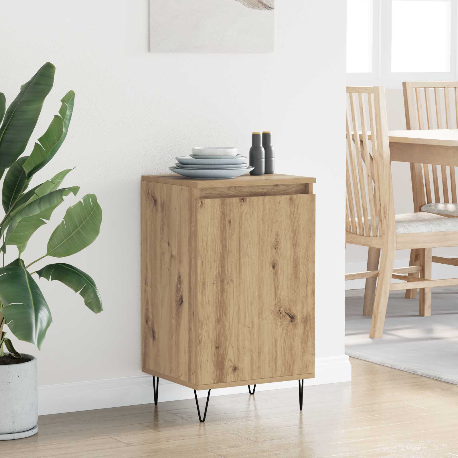 vidaXL Sideboard Artisan Oak 40 x 35 x 70 cm Engineered Wood 4