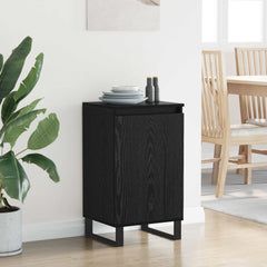vidaXL Sideboard Black Oak 40 x 35 x 70 cm Engineered Wood 4