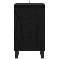vidaXL Sideboard Black Oak 40 x 35 x 70 cm Engineered Wood 6