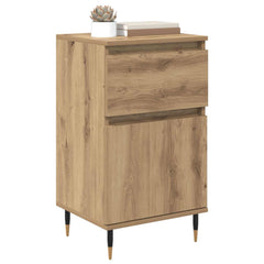 vidaXL Sideboard Artisan Oak 40 x 35 x 70 cm Engineered Wood and Iron 3