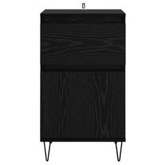 vidaXL Sideboard Black oak 35 x 40 x 70 cm Engineered Wood 6