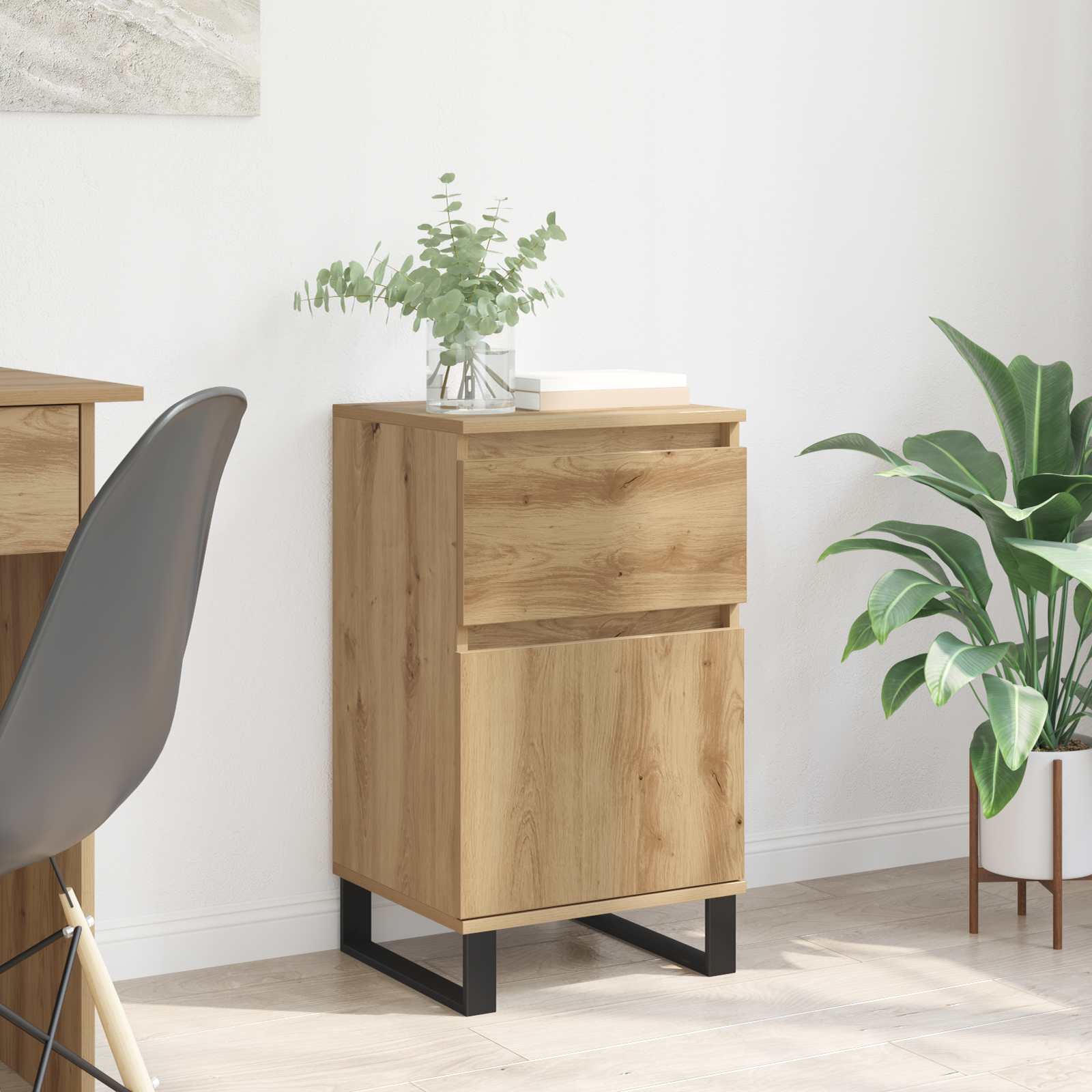 vidaXL Sideboard Artisan oak 35 x 40 x 70 cm Engineered Wood 1