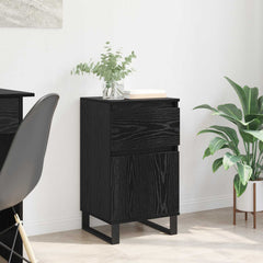 vidaXL Sideboard Black oak 35 x 40 x 70 cm Engineered Wood 1