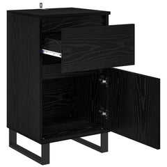 vidaXL Sideboard Black oak 35 x 40 x 70 cm Engineered Wood 5