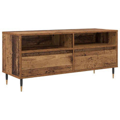 vidaXL TV Cabinet with Drawer Old Wood 100 x 34.5 x 44.5 cm 2