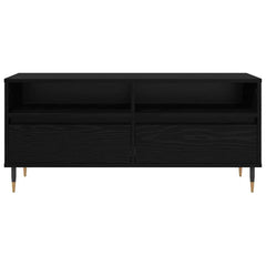 vidaXL TV Cabinet with Drawer Black Oak 100 x 34.5 x 44.5 cm 6