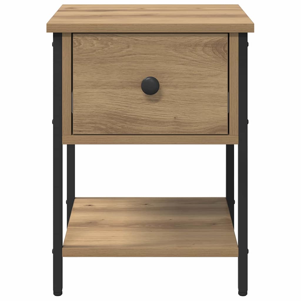 vidaXL Bedside Table Artisan Oak 34 x 35.5 x 45 cm Engineered Wood 6