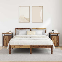 vidaXL Bedside Cabinet 2 pcs Old Wood 40 x 42 x 60cm Engineered Wood 4
