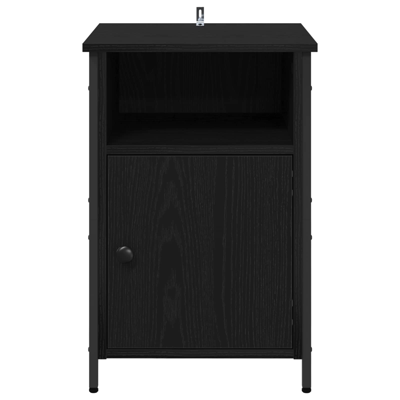 vidaXL Bedside Cabinet Black Oak 40 x 42 x 60 cm Engineered Wood 6