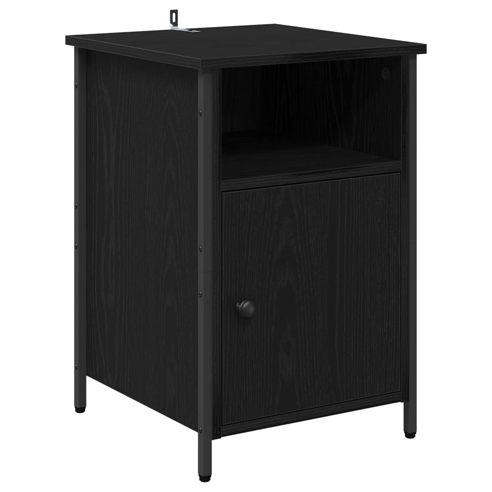 vidaXL Bedside Cabinet 2 pcs Black Oak 40 x 42 x 60 cm Engineered Wood 6