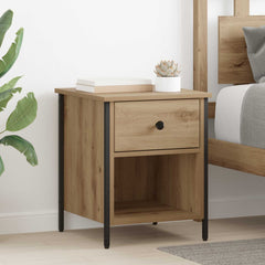 vidaXL Bedside Cabinet Artisan Oak 40 x 42 x 50 cm Engineered Wood 1