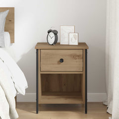 vidaXL Bedside Cabinet Artisan Oak 40 x 42 x 50 cm Engineered Wood 4