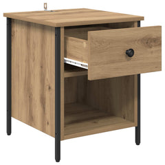 vidaXL Bedside Cabinet Artisan Oak 40 x 42 x 50 cm Engineered Wood 5