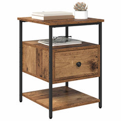 vidaXL Bedside Cabinet 2 pcs Old Wood 40 x 42 x 56 cm Engineered Wood 3
