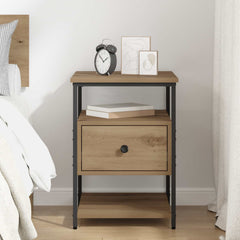 vidaXL Bedside Cabinet Artisan Oak 40 x 42 x 56 cm Engineered Wood 4
