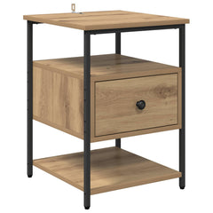 vidaXL Bedside Cabinet Artisan Oak 40 x 42 x 56 cm Engineered Wood 2