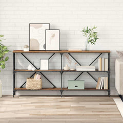 Console Table 160x30x75 cm Engineered Wood and Iron Old wood