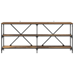 vidaXL Console Table Old Wood 180 x 30 x 75 cm Engineered Wood 5