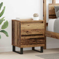 vidaXL Bedside Cabinet Old Wood 40 x 35 x 50 cm Engineered Wood 1