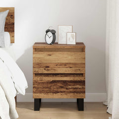 vidaXL Bedside Cabinet Old Wood 40 x 35 x 50 cm Engineered Wood 4