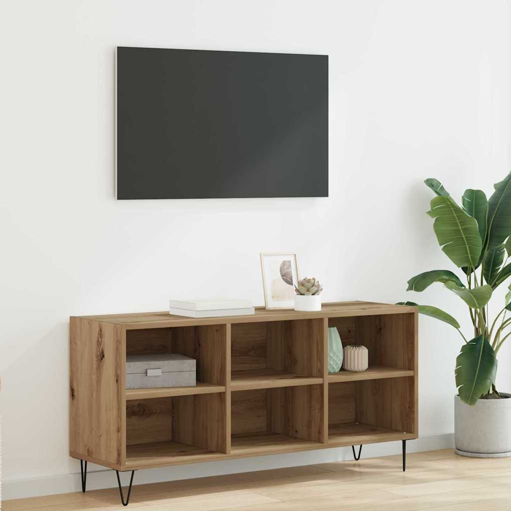 TV Cabinet 103,5x30x50 cm Engineered Wood Artisan oak