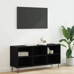TV Cabinet 103,5x30x50 cm Engineered Wood Black oak