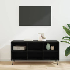 TV Cabinet 103,5x30x50 cm Engineered Wood Black oak