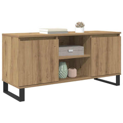 vidaXL TV Cabinet 104 x 35 x 50 cm Artisan Oak Engineered Wood 3