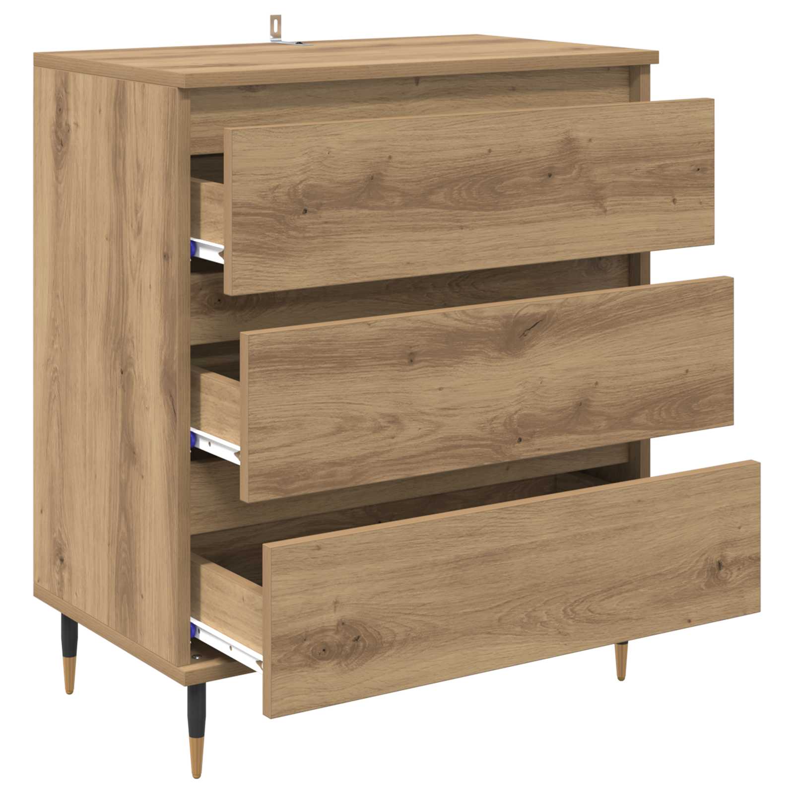 vidaXL Sideboard Artisan Oak 60 x 35 x 70 cm Engineered Wood 5