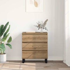 vidaXL Sideboard Artisan Oak 60 x 35 x 70 cm Engineered Wood 4