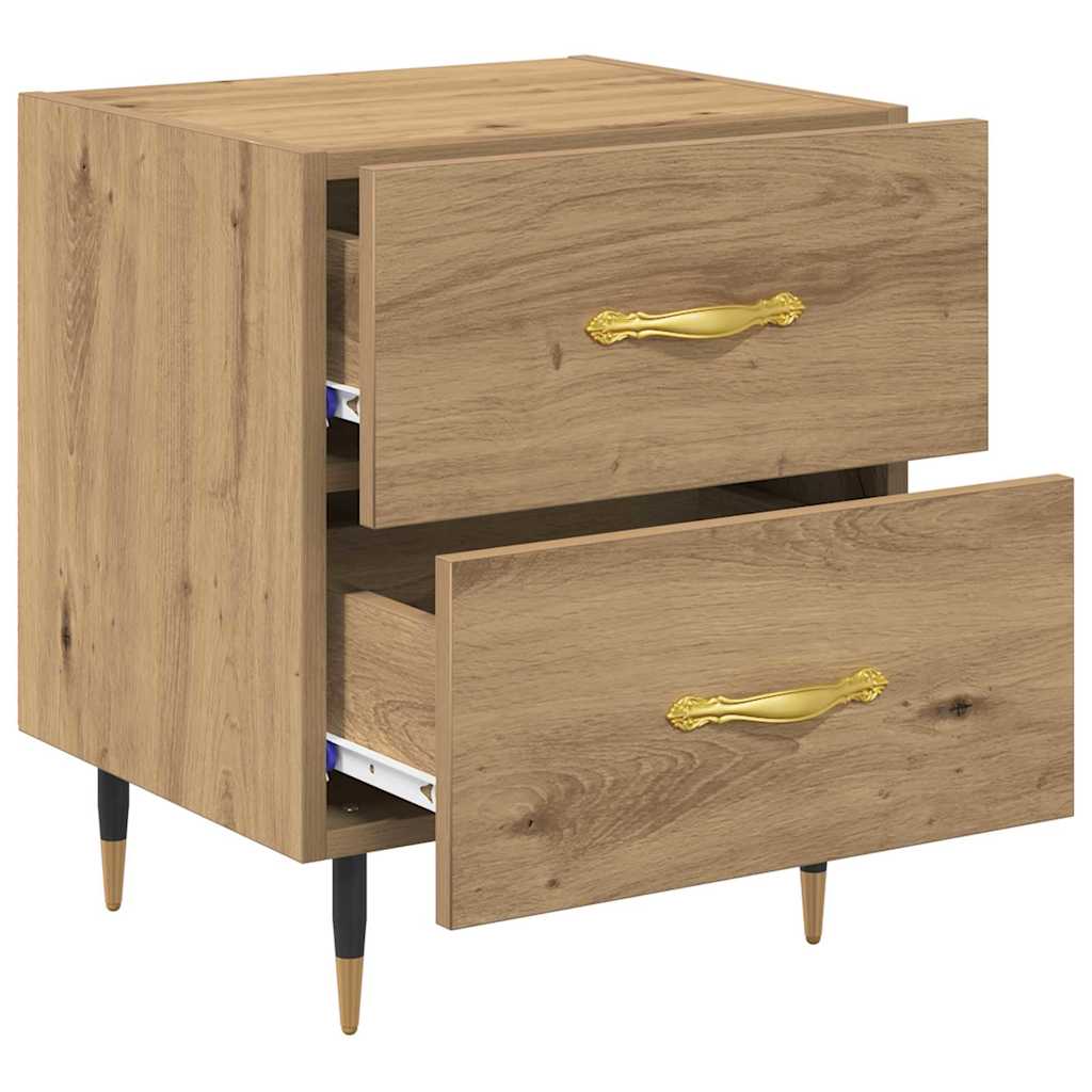 vidaXL Bedside Cabinet Artisan Oak 40 x 35 x 47.5 cm Engineered Wood 5