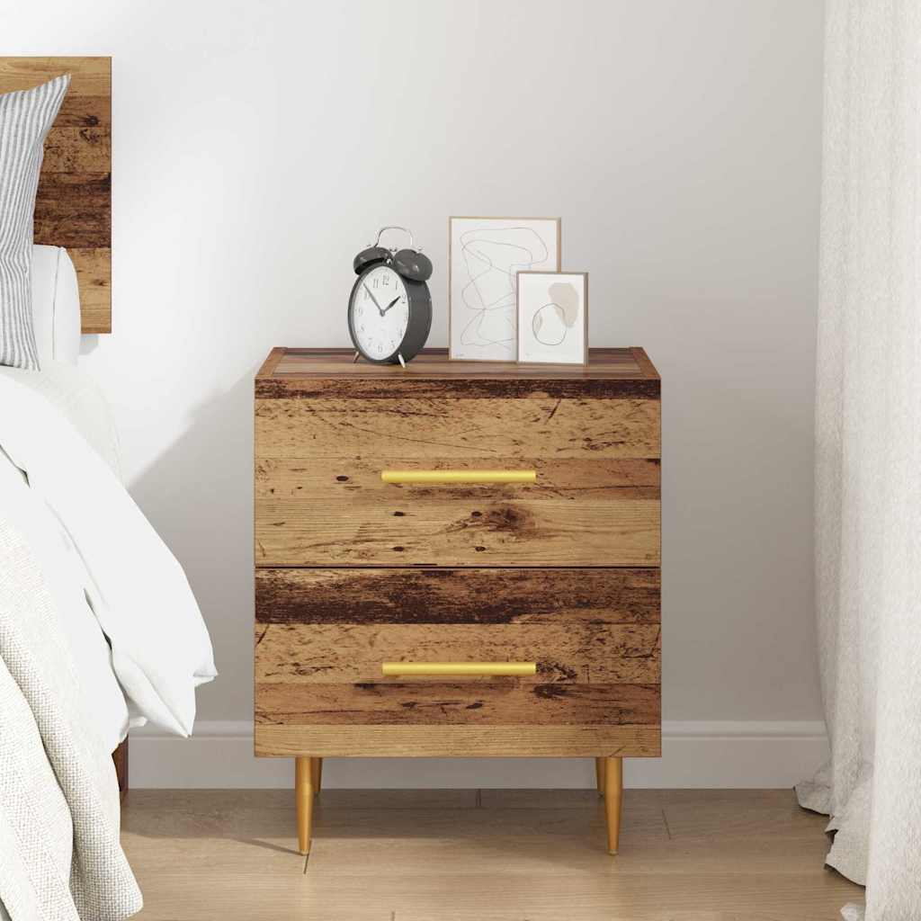 vidaXL Bedside Cabinet Old Wood 40 x 35 x 47.5 cm Engineered Wood 4